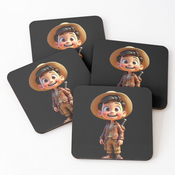 Item preview, Adorable 3D Kid Explorer Ready for Adventure! designed and sold by eliteandhonor.