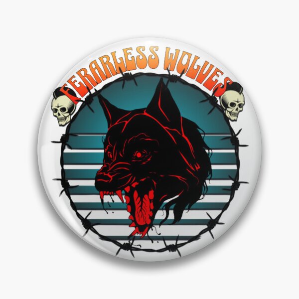 Item preview, Fearless Wolves Face Design designed and sold by ARTCLAYSTO.