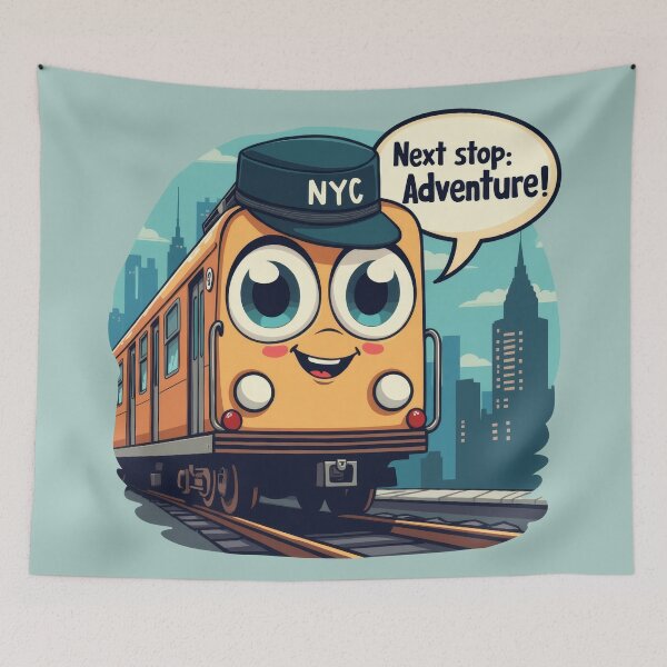 Item preview, Cute NYC Subway Cartoon for Kids - Back to School Adventure designed and sold by MayaDelaye.