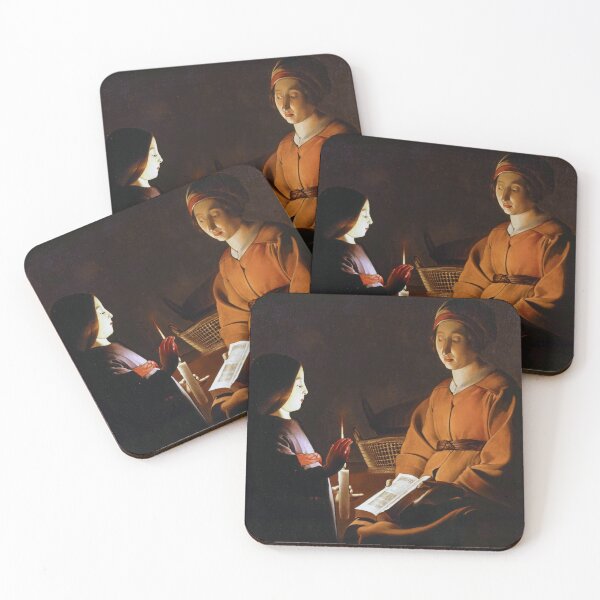 Item preview, Georges de la Tour's Education of the Virgin Candlelight Scene designed and sold by TheSoulOfArt.