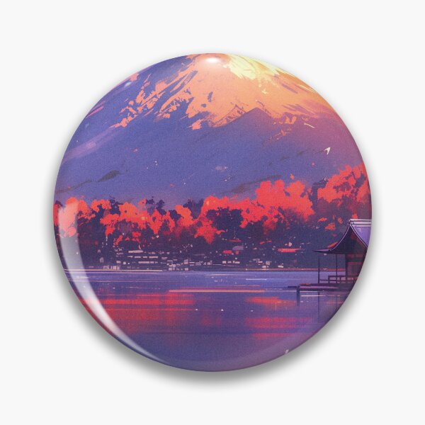 Item preview, World Wonders - Mount Fuji Autumn designed and sold by ChillinTurtles.