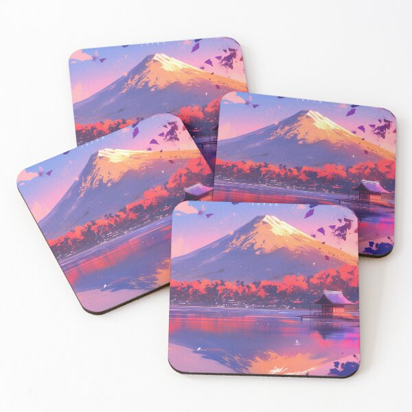 Item preview, World Wonders - Mount Fuji Autumn designed and sold by ChillinTurtles.