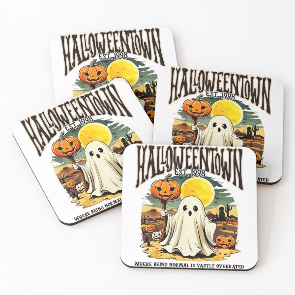 Item preview, Halloween Town Where Being Normal Is Vastly Overrated Pumpkin Ghost Design designed and sold by TanLushim.