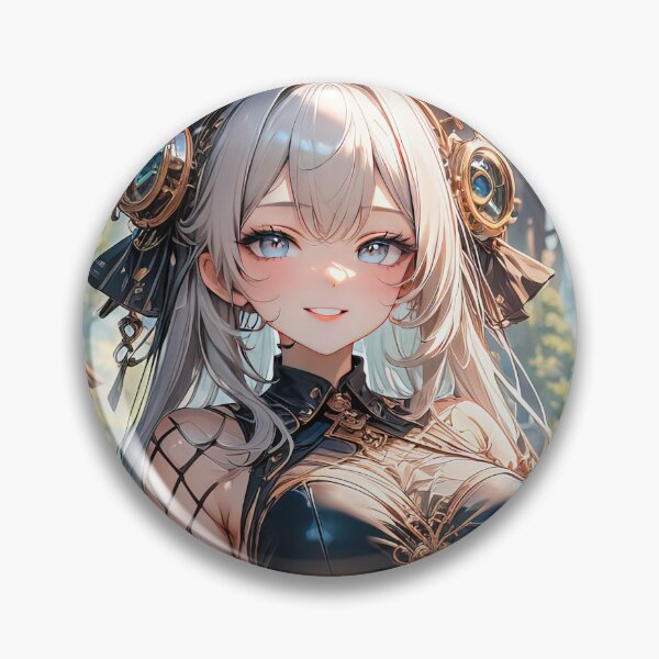 Item preview, Anime Steampunk girl in a fantasy world art designed and sold by TheArtistOf2022.