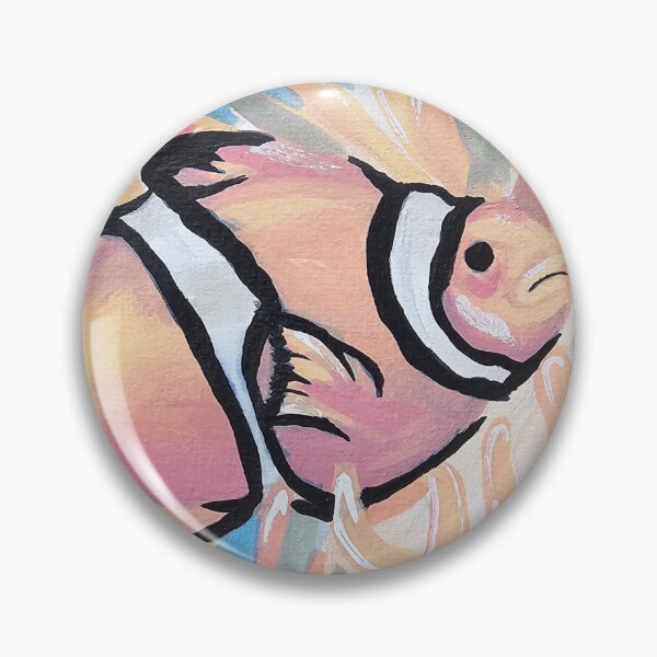 Item preview, Pastel Clownfish and Anemone watercolour painting print designed and sold by CreativelySophG.