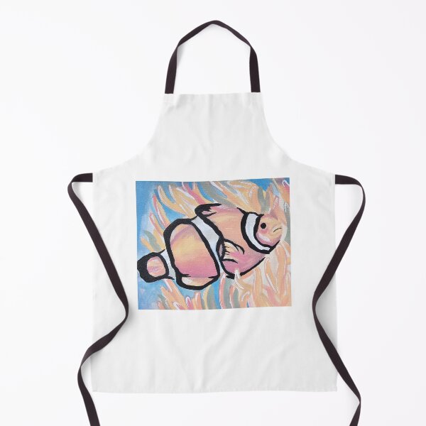 Item preview, Pastel Clownfish and Anemone watercolour painting print designed and sold by CreativelySophG.