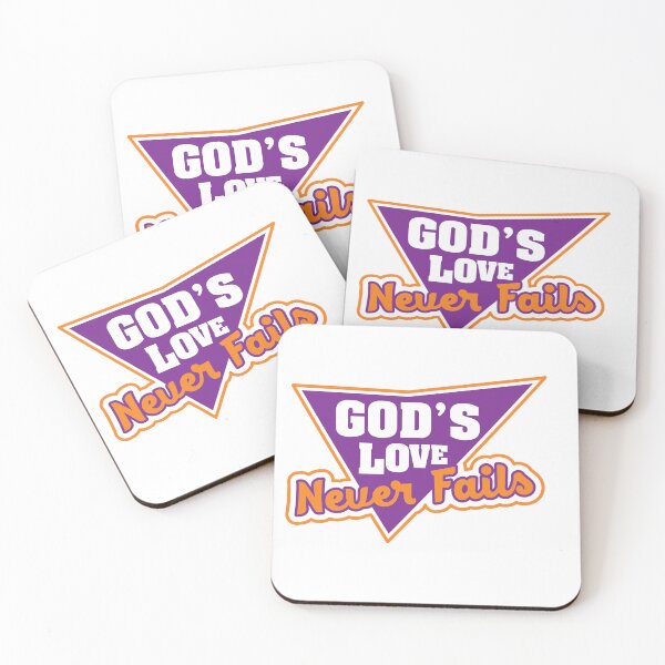 Item preview, God's Love Never Fails T-shirt and Sticker designed and sold by Billium Halder.