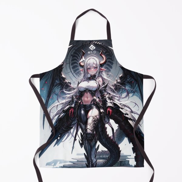 Item preview, New Monster cute anime girl with horns portrait art designed and sold by TheArtistOf2022.