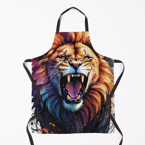 Item preview, Majestic Roaring Lion Ink Illustration designed and sold by ByteyCreatives.