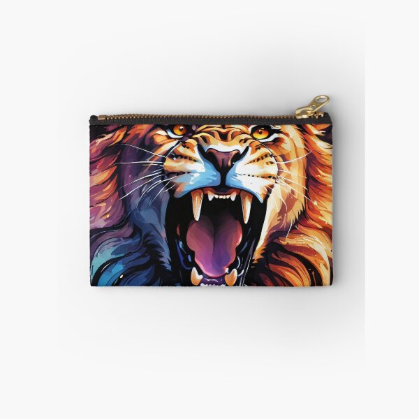 Item preview, Majestic Roaring Lion Ink Illustration designed and sold by ByteyCreatives.