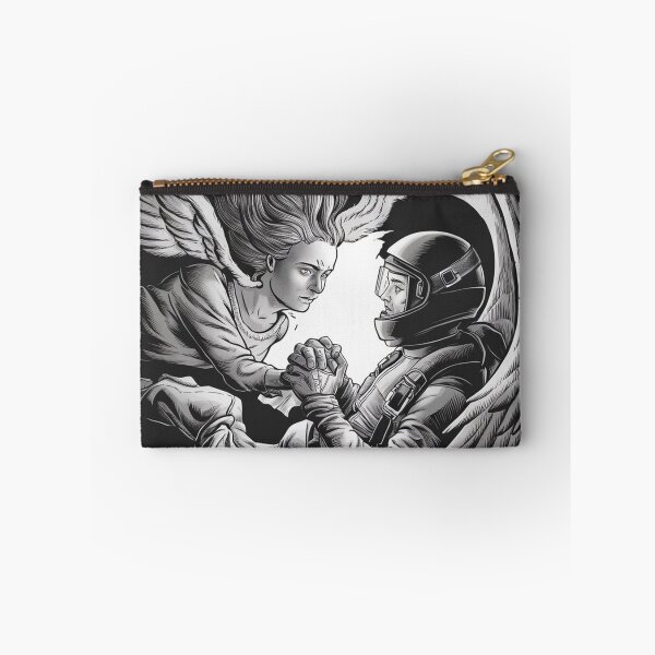 Item preview, parachutist falling through the sky, holding hands with an angel designed and sold by Marsik1982.