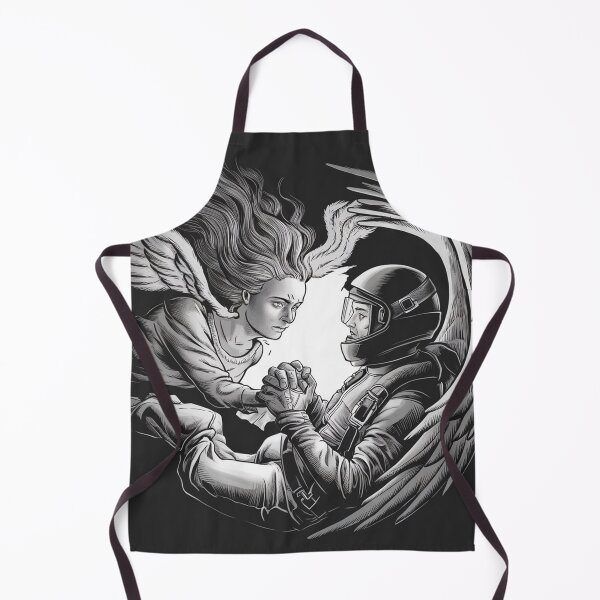 Item preview, parachutist falling through the sky, holding hands with an angel designed and sold by Marsik1982.