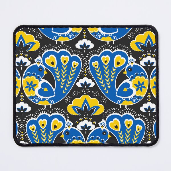 Aperçu de l'œuvre Phoenix Bird, version noire et bleue créée et vendue par Alex  Blud.