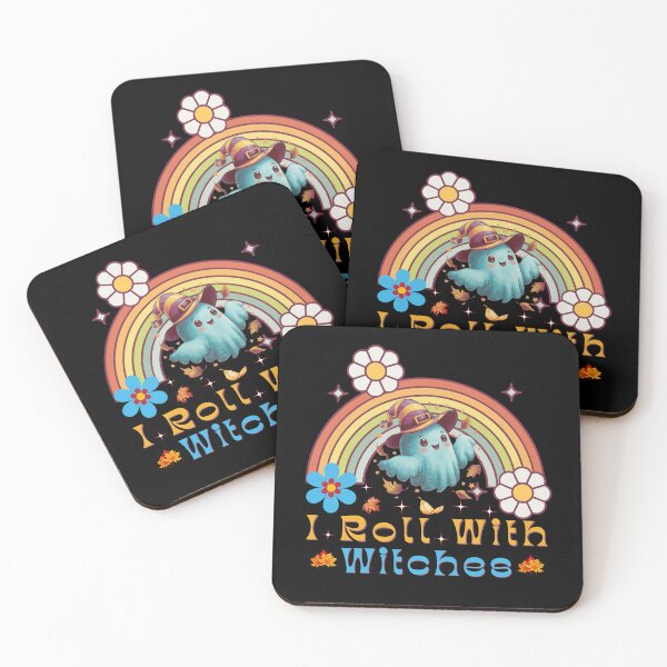 Item preview,  I Roll With Witches Retro Rainbow Colorful Fall Halloween Season Design  designed and sold by Raise2Shine.