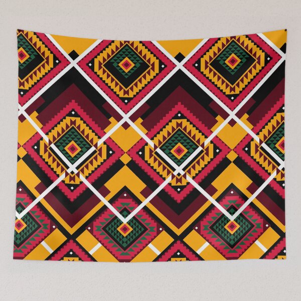 Item preview, African ethnic modern fabric pattern designed and sold by _Patternique_.