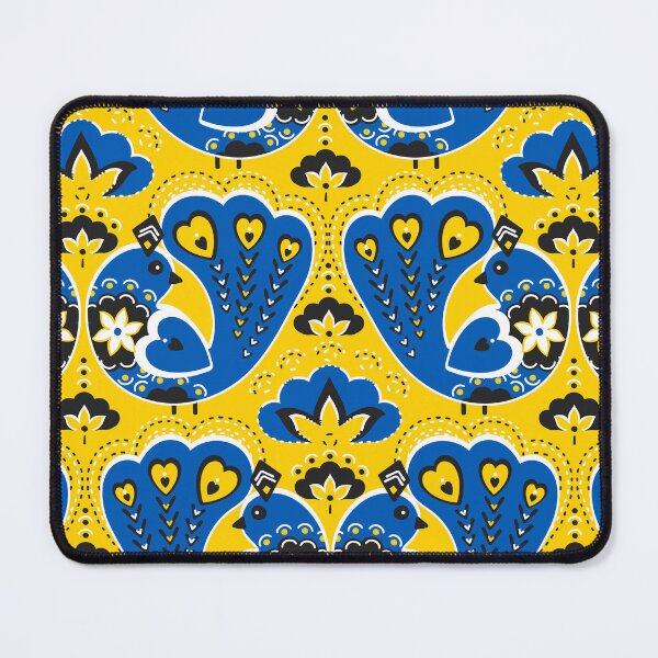 Aperçu de l'œuvre Phoenix Bird, version jaune-bleu foncé créée et vendue par Alex  Blud.
