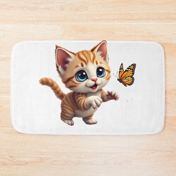 Item preview, Cat Chasing Butterfly designed and sold by TheArtOfDesigne.