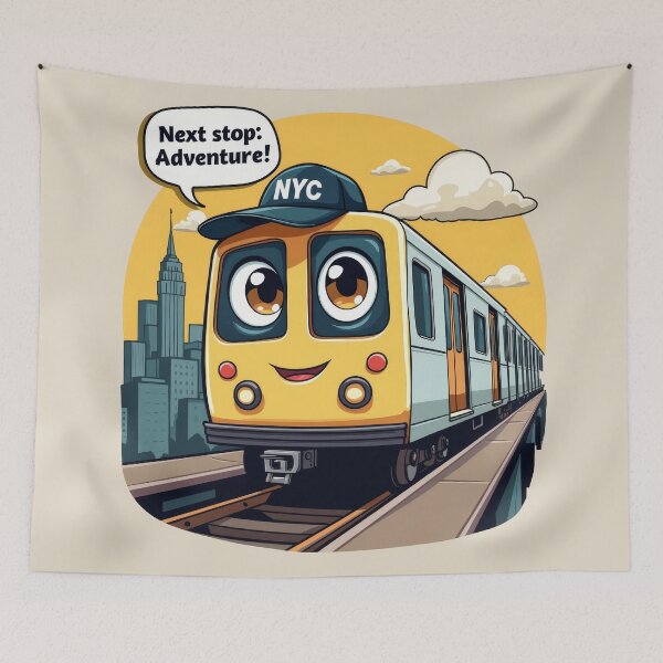 Item preview, Cute NYC Subway Cartoon for Kids - Back to School Adventure designed and sold by MayaDelaye.