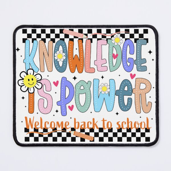Item preview, Back to School Teacher Motivational Quote Knowledge is Power Motivational Quote from Teachers designed and sold by Sandra Brezina.