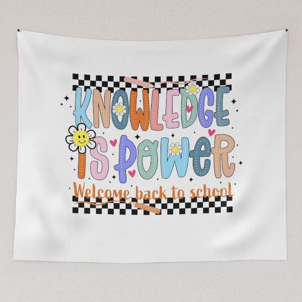 Item preview, Back to School Teacher Motivational Quote Knowledge is Power Motivational Quote from Teachers designed and sold by Sandra Brezina.