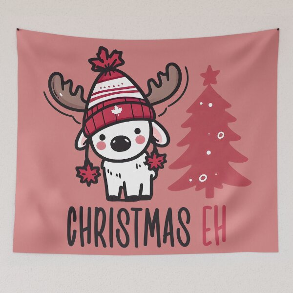 Item preview, Christmas Eh Canadian Moose Cute Xmas Animal designed and sold by HowToCanadian.