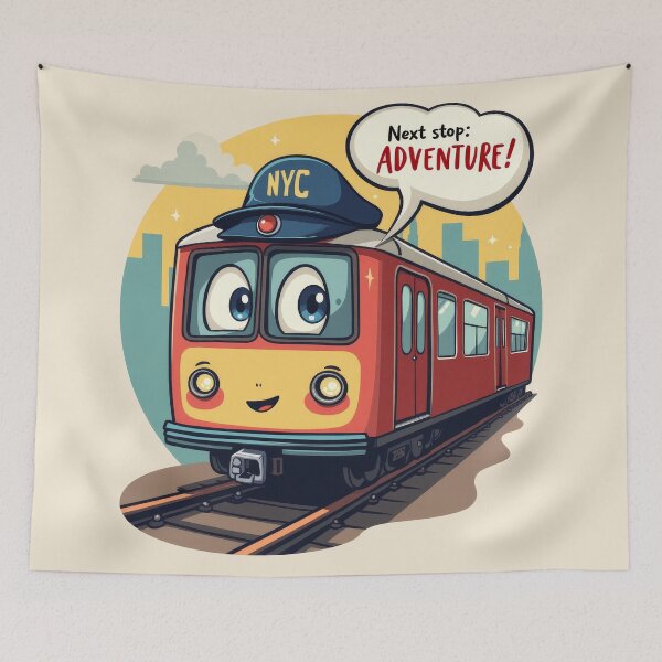 Item preview, Cute NYC Subway Cartoon for Kids - Back to School Adventure designed and sold by MayaDelaye.