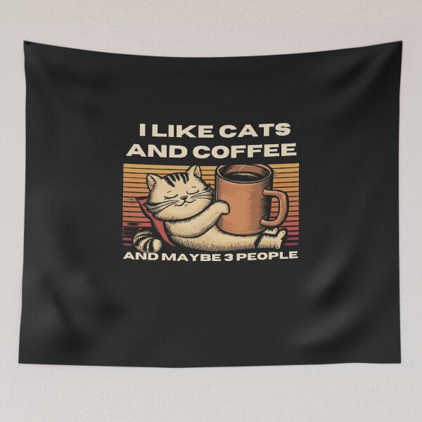 Item preview, I Like Cats And Coffee And Maybe 3 People For Pets Lovers And Owners designed and sold by lorenzoha.