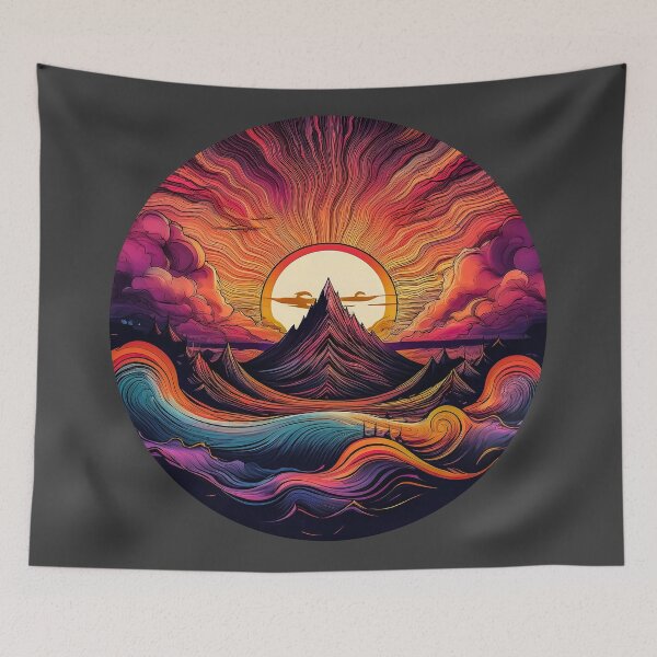 Item preview, Stunning Mountain Sunset designed and sold by ranafakhar.
