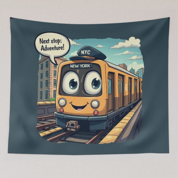 Item preview, Cute NYC Subway Cartoon for Kids - Back to School Adventure designed and sold by MayaDelaye.