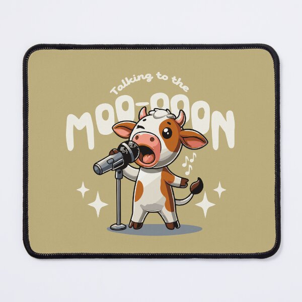 Item preview, Cow singing a song - Cute cow loves music designed and sold by The Knick Knack Nook.