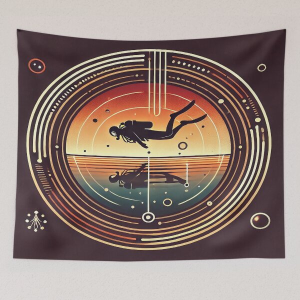 Item preview, Underwater Reflection at Sunset designed and sold by FAONIM.