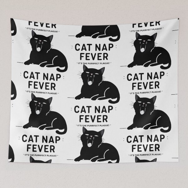 Item preview, IT'S THE PURRFECT PLAGUE: A Black and White Fever Dream designed and sold by SplashTastic.