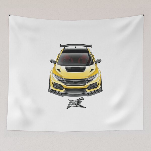 Item preview, fk8 civic type r yellow  designed and sold by NaquashM.