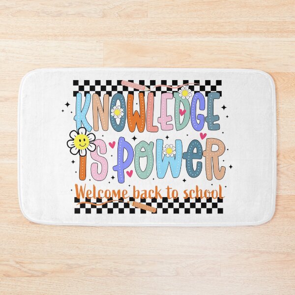 Item preview, Back to School Teacher Motivational Quote Knowledge is Power Motivational Quote from Teachers designed and sold by Sandra Brezina.