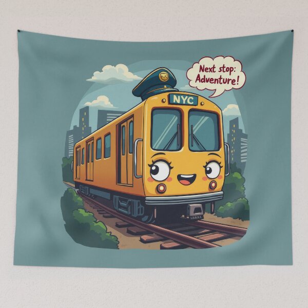 Item preview, Cute NYC Subway Cartoon for Kids - Back to School Adventure designed and sold by MayaDelaye.