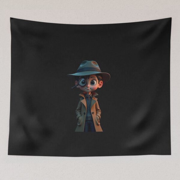 Item preview, Charming 3D Kid Detective on the Case! designed and sold by eliteandhonor.
