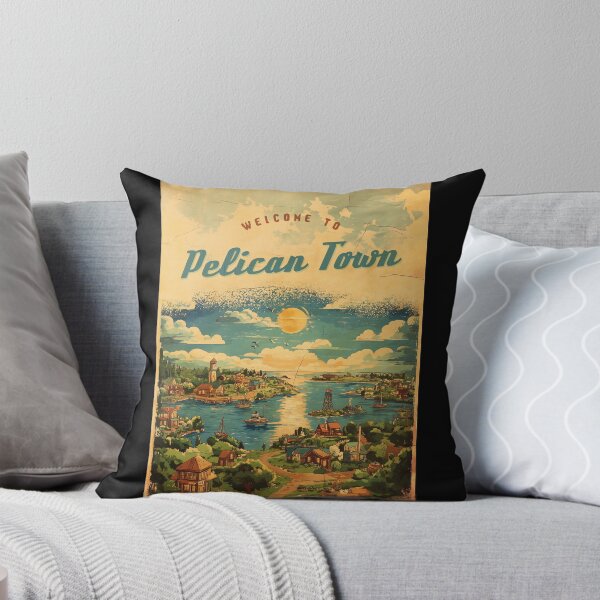 Item preview, Vintage Pelican Town Illustration designed and sold by galaxyalexander.