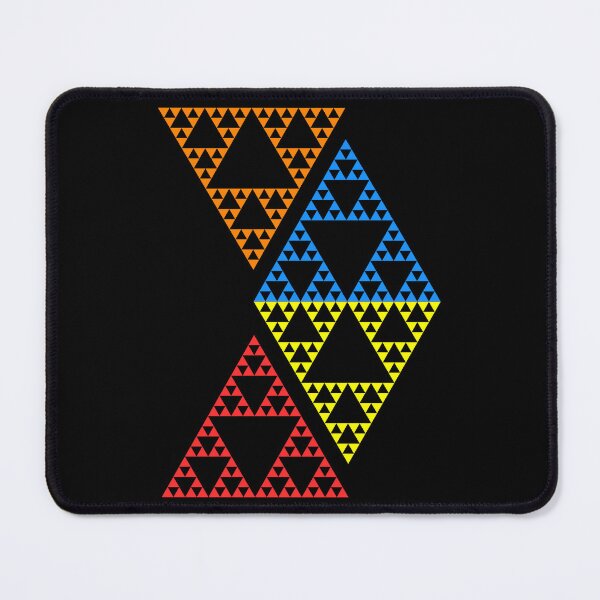 Item preview, Four Sierpinski Triangles Fractal Geometry Math Shapes Mania designed and sold by Shapes-Mania.