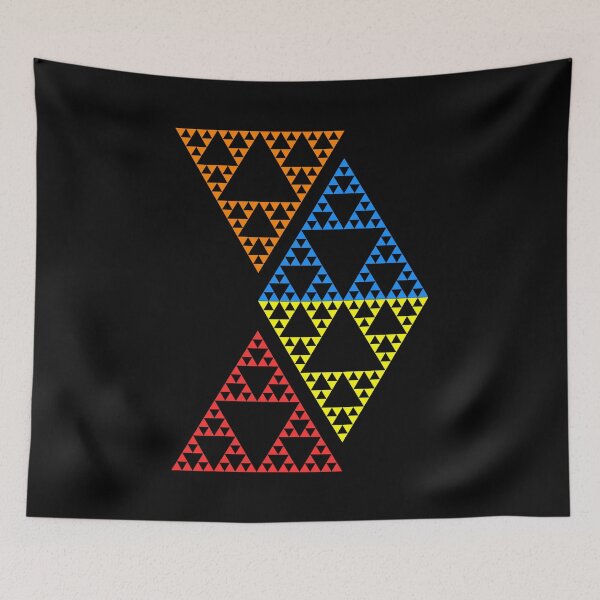 Item preview, Four Sierpinski Triangles Fractal Geometry Math Shapes Mania designed and sold by Shapes-Mania.