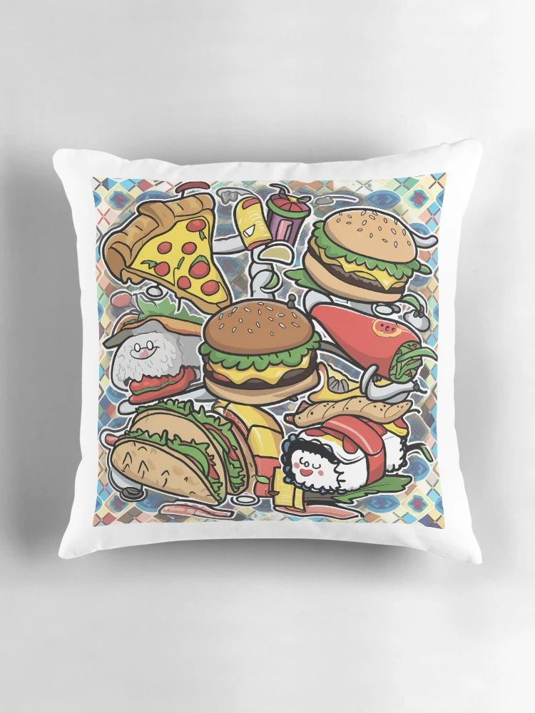 Thumbnail 3 of 4, Pillow, Fast Food designed and sold by R3FDesign.