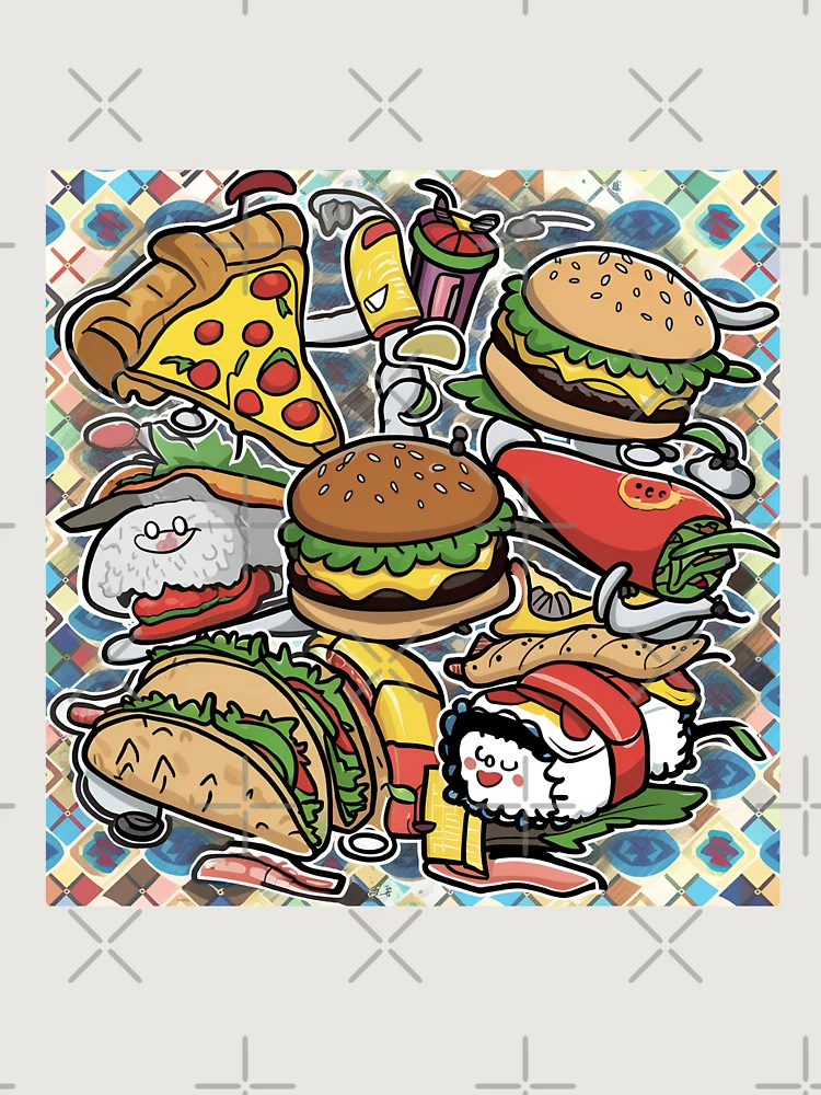 Thumbnail 6 von 6, Premium Oversized Pullover, Fast Food designt und verkauft von R3FDesign.