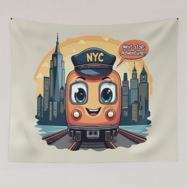 Item preview, Cute NYC Subway Cartoon for Kids - Back to School Adventure designed and sold by MayaDelaye.