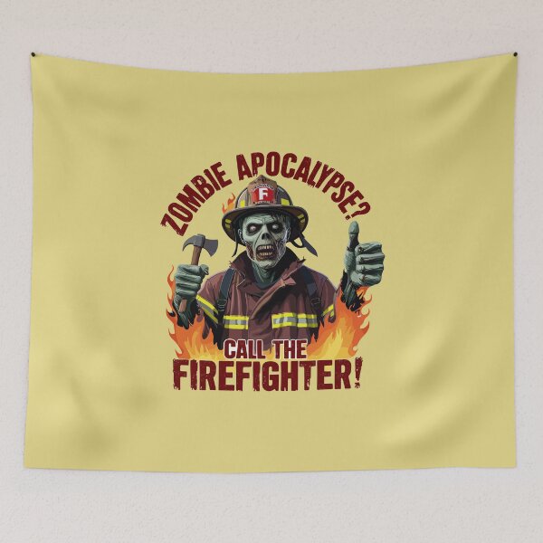 Item preview, Zombie Firefighter - Zombie Apocalypse? Call The Firefighter! designed and sold by MaateoDesign.