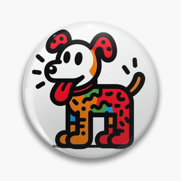 Item preview, Cute colourful dog designed and sold by Silbays.