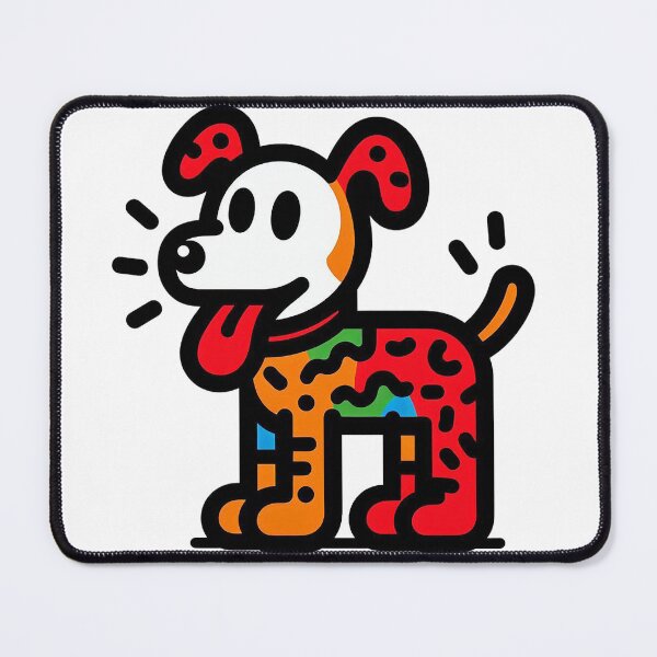 Item preview, Cute colourful dog designed and sold by Silbays.