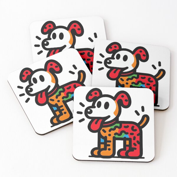 Item preview, Cute colourful dog designed and sold by Silbays.