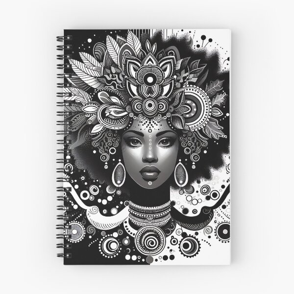 Aperçu de l'œuvre Afro Monochrome Elegance  créée et vendue par Indoni.