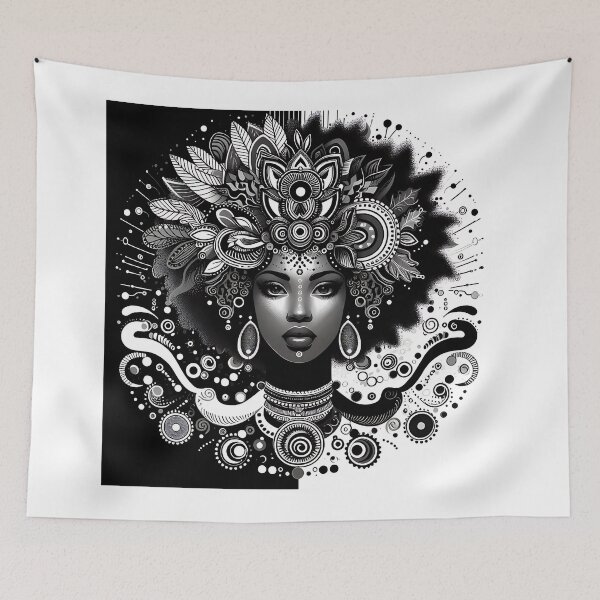 Item preview, Afro Monochrome Elegance designed and sold by Indoni.