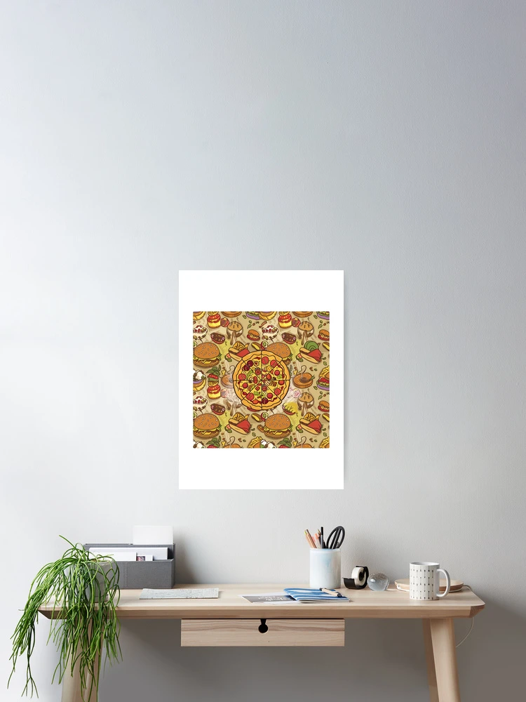 Thumbnail 2 of 3, Poster, Fast Food cheat day designed and sold by R3FDesign.