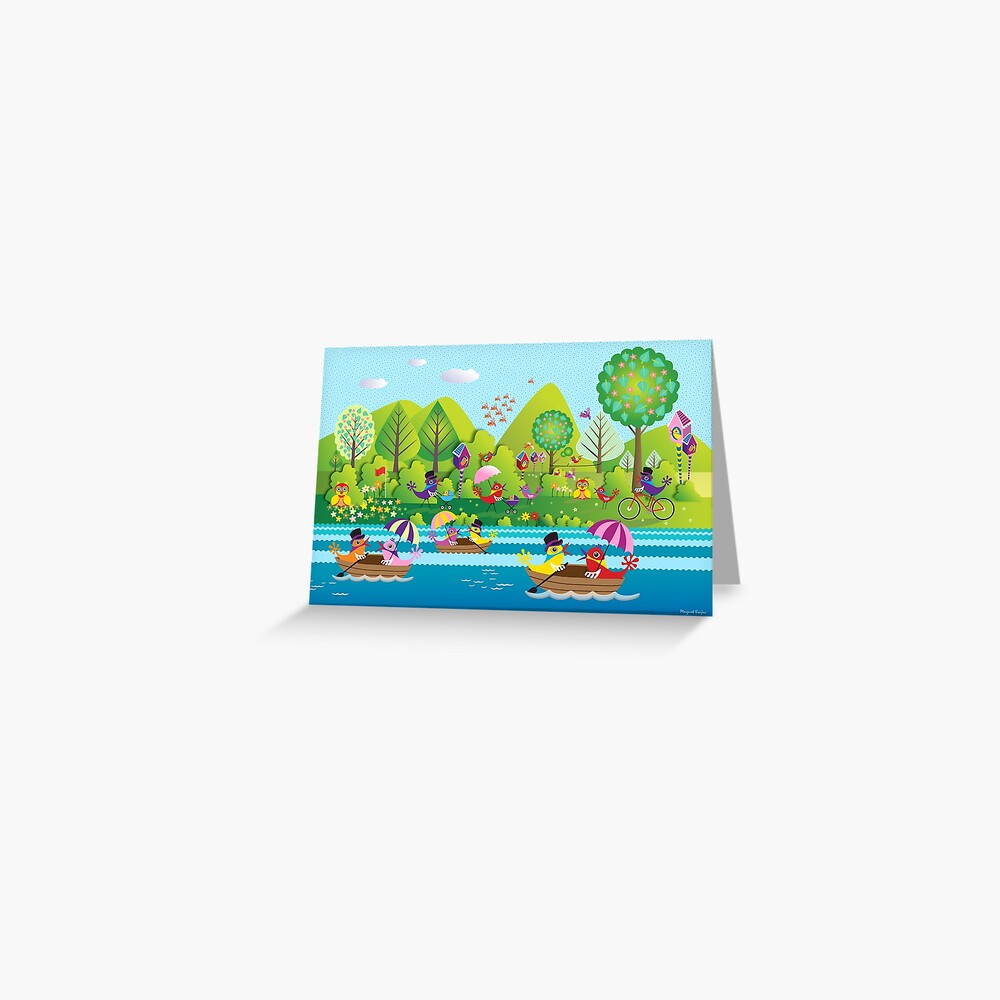 A Stroll in the Park Greeting Card